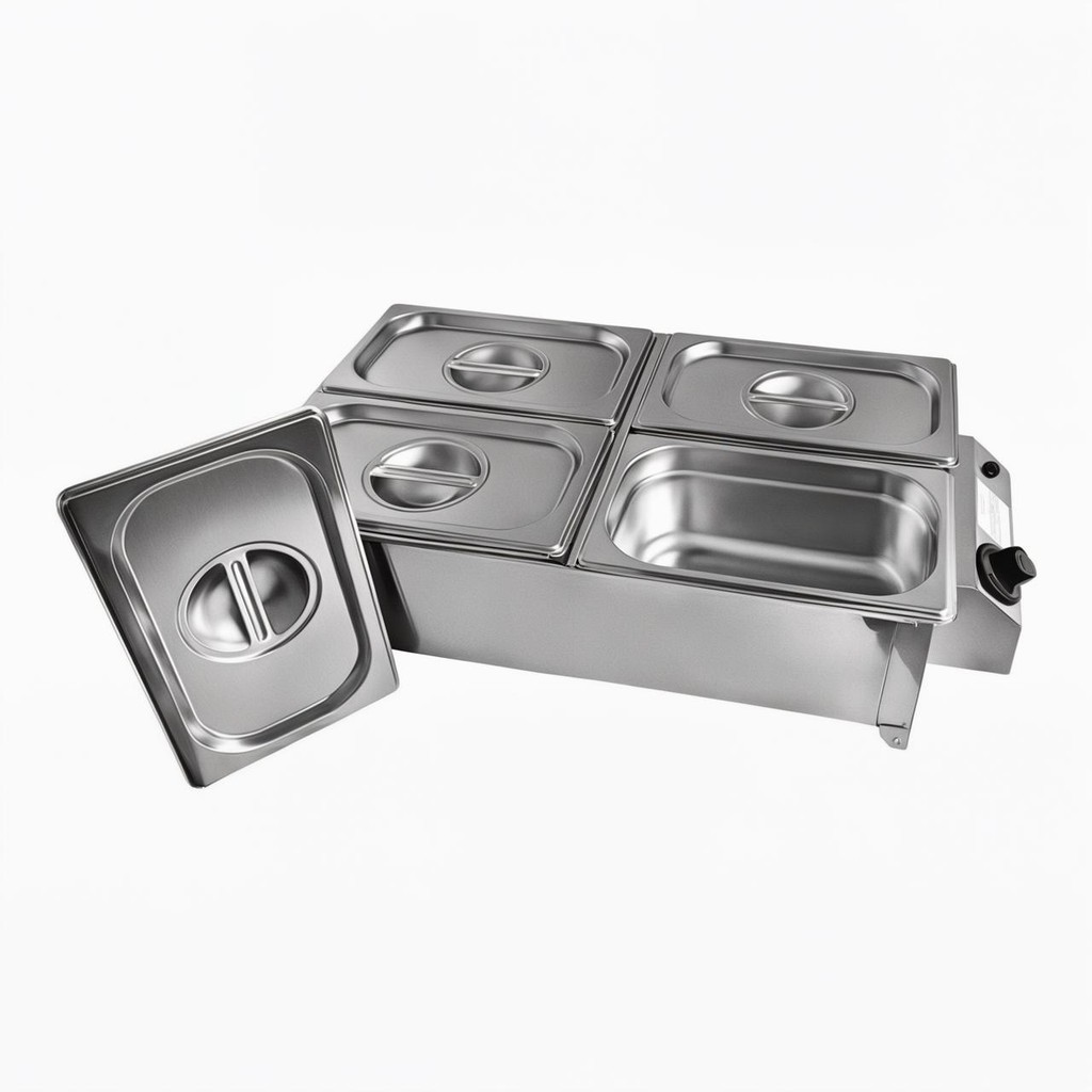 Buffet Rechaud 4 Cubas Elétrico Inox 127V Profissional