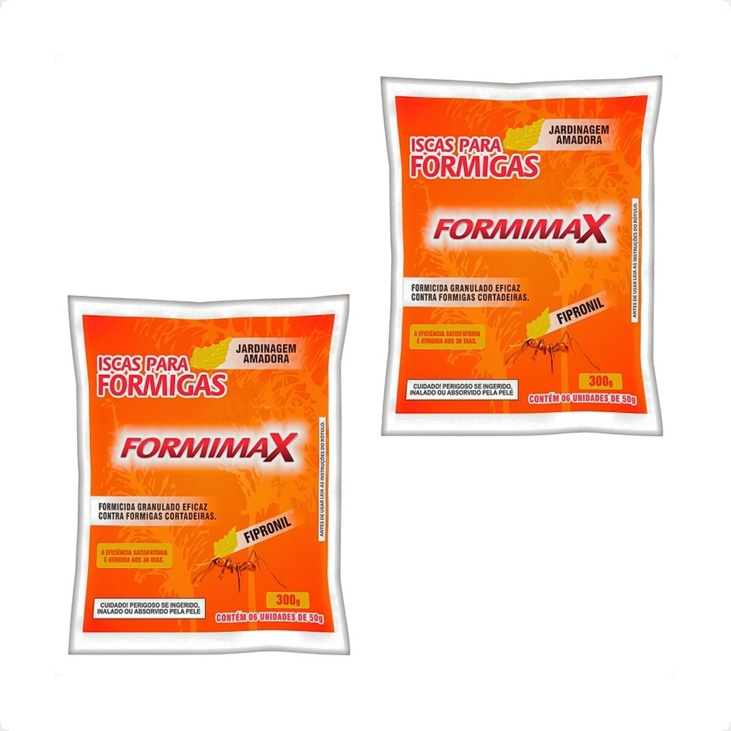 Kit 2 Isca Granulado Contra Formigas Formimax - 300g