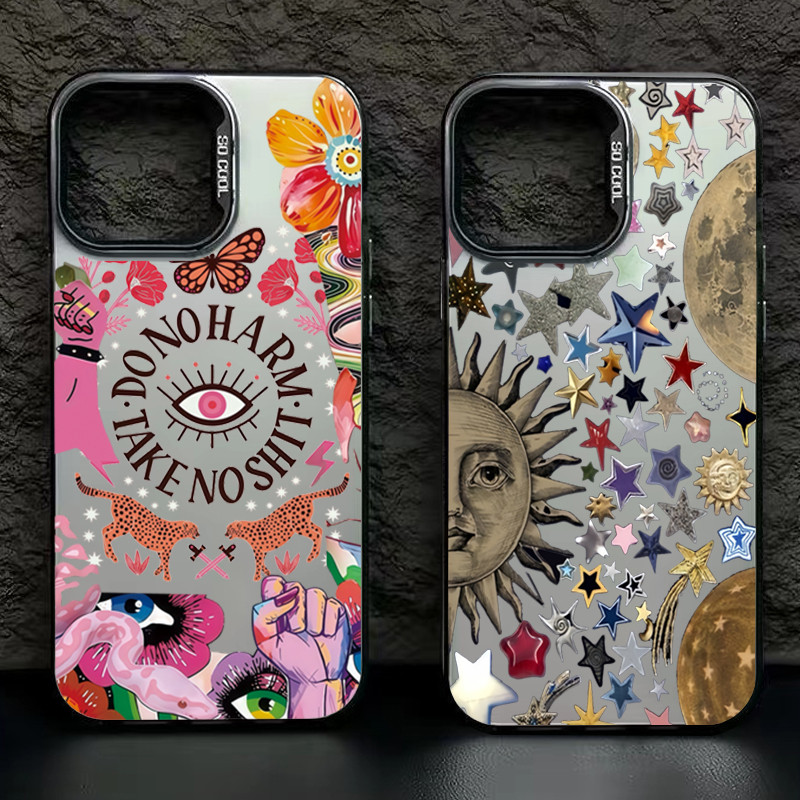 Capa De Telefone Para Samsung A15 A12 A55 A06 A13 A23 A05 A56 A36 A16 A14 A26 A35 A34 A54 A24 Estrelas Do Sol Pintura