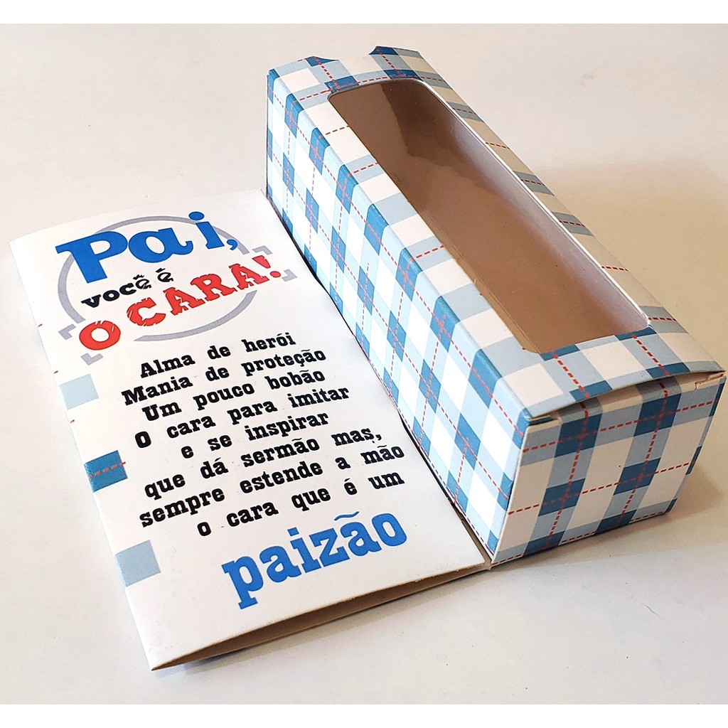 15 caixas cartão acoplado -Especial para lembrancinhas do Dia dos pais 11x13x04cm