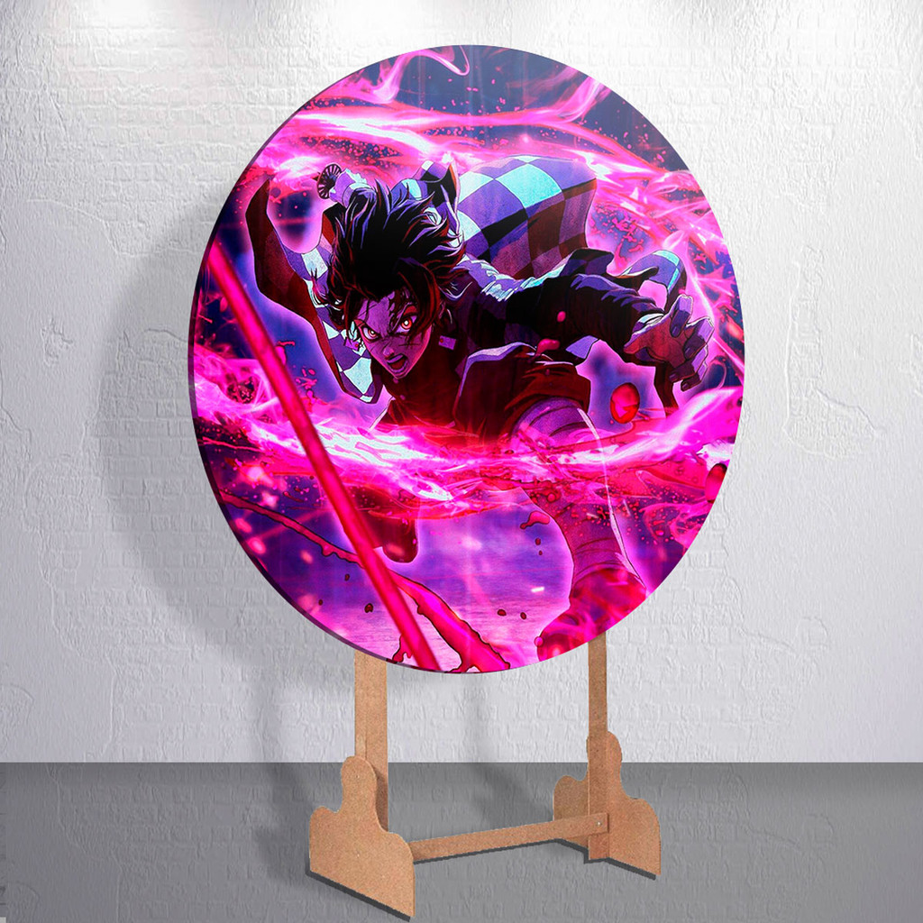 Capas Sublimadas Para Painel Redondo Infantil Tema Animes Menino Estampa Diversa Grande E Mini