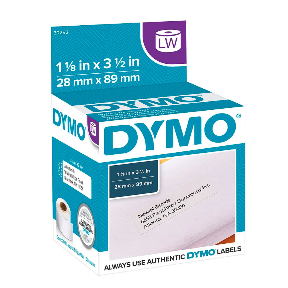 Etiqueta impressora Dymo 28x89mm 30252 com 700 etiquetas