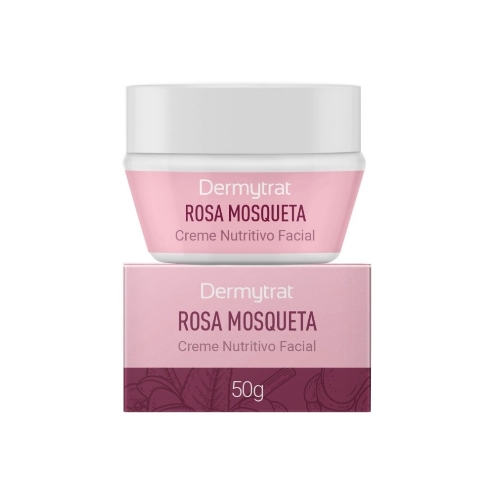 Creme Facial Nutritivo Rosa Mosqueta Hidratação Dermachem 50g - Beauty