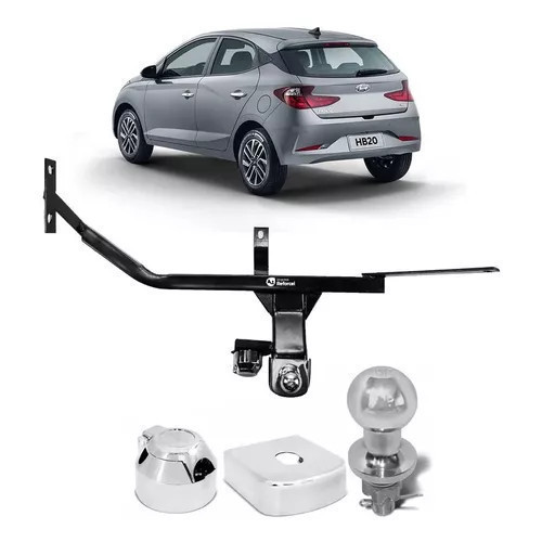 Engate Reboque Reforcel Fixo Hyundai HB20 Hatch 2020 2021 2022 2023 2024 Forte e Resistente bOM