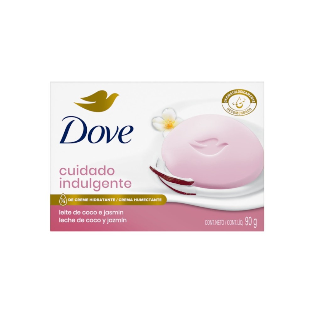 Sabonete Dove Nutrição Indulgente Leite de Coco e Jasmim 90G em Oferta na Shopee