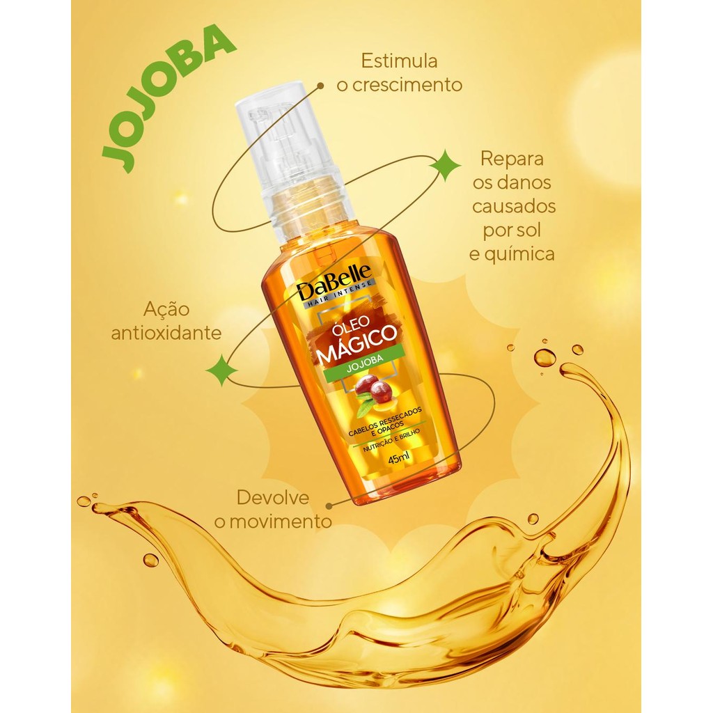 Detalhes do DaBelle Óleo Mágico Jojoba - 45ml