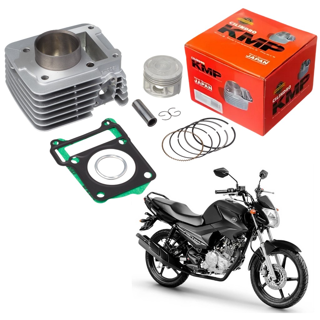 Kit Motor Cilindro Pistão Juntas KMP Yamaha Xtz 125 Ybr Factor 125 2000 A 2016