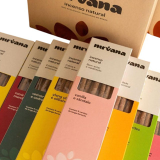 Incenso Natural Nirvana Palito 2h de Queima Natural - Nova Formula Sem Carvão Vegano - em Oferta na Shopee