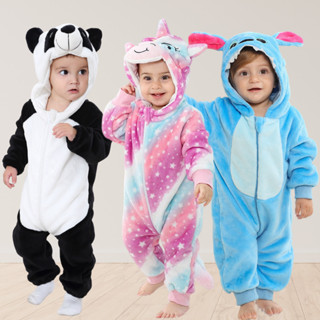 Macacão Quentinho Inverno Infantil Unissex Bebê Kigurumi com Capuz Zíper Menino Menina Plush Luxo em Oferta na Shopee