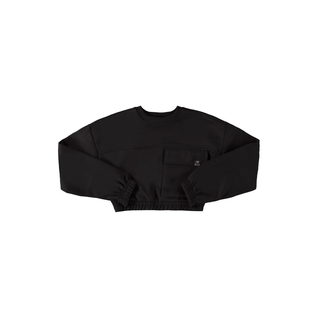 Blusão Cropped Básico em Moletom Juvenil Gloss