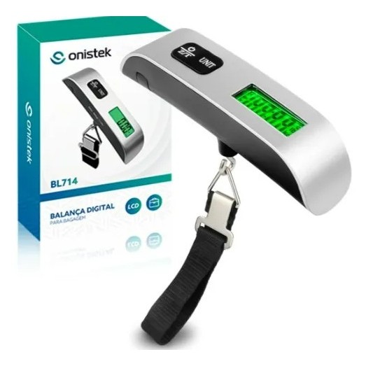 Balança Digital Gancho Mala De Viagem 50kg Onistek On-bl714 a Pilha