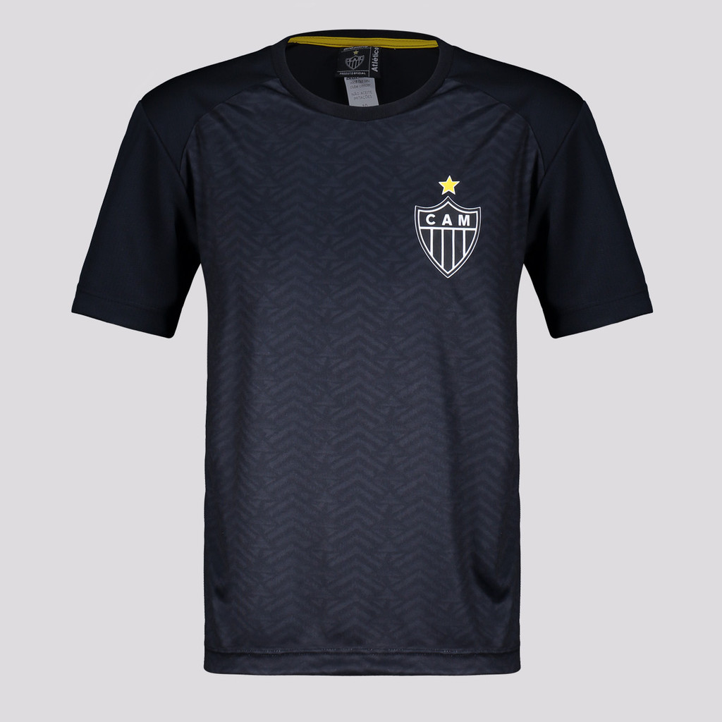 Camisa Atlético Mineiro Principia Infantil Preta em Oferta na Shopee