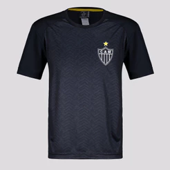 Camisa Atlético Mineiro Principia Infantil Preta