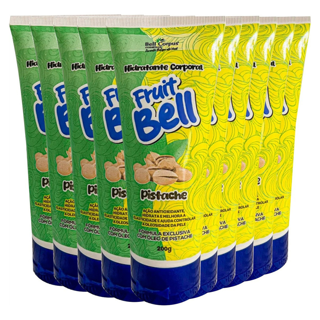 10 Hidratante Fruit Bell Pistache Bell Corpus Atacado