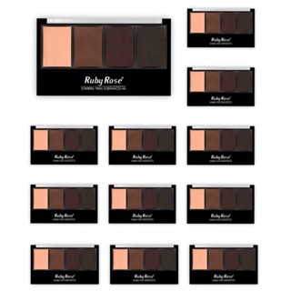 Kit C/12 Uni Sombra De Sobrancelha Ruby Rose HB-9354 Hot Sale em Oferta na Shopee