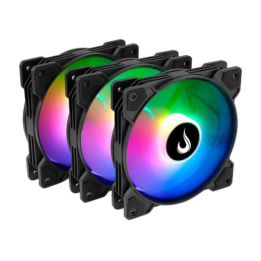 Kit 3 Coolers 120mm Rise Mode X - LED ARGB - RM-XLD-01-ARGB