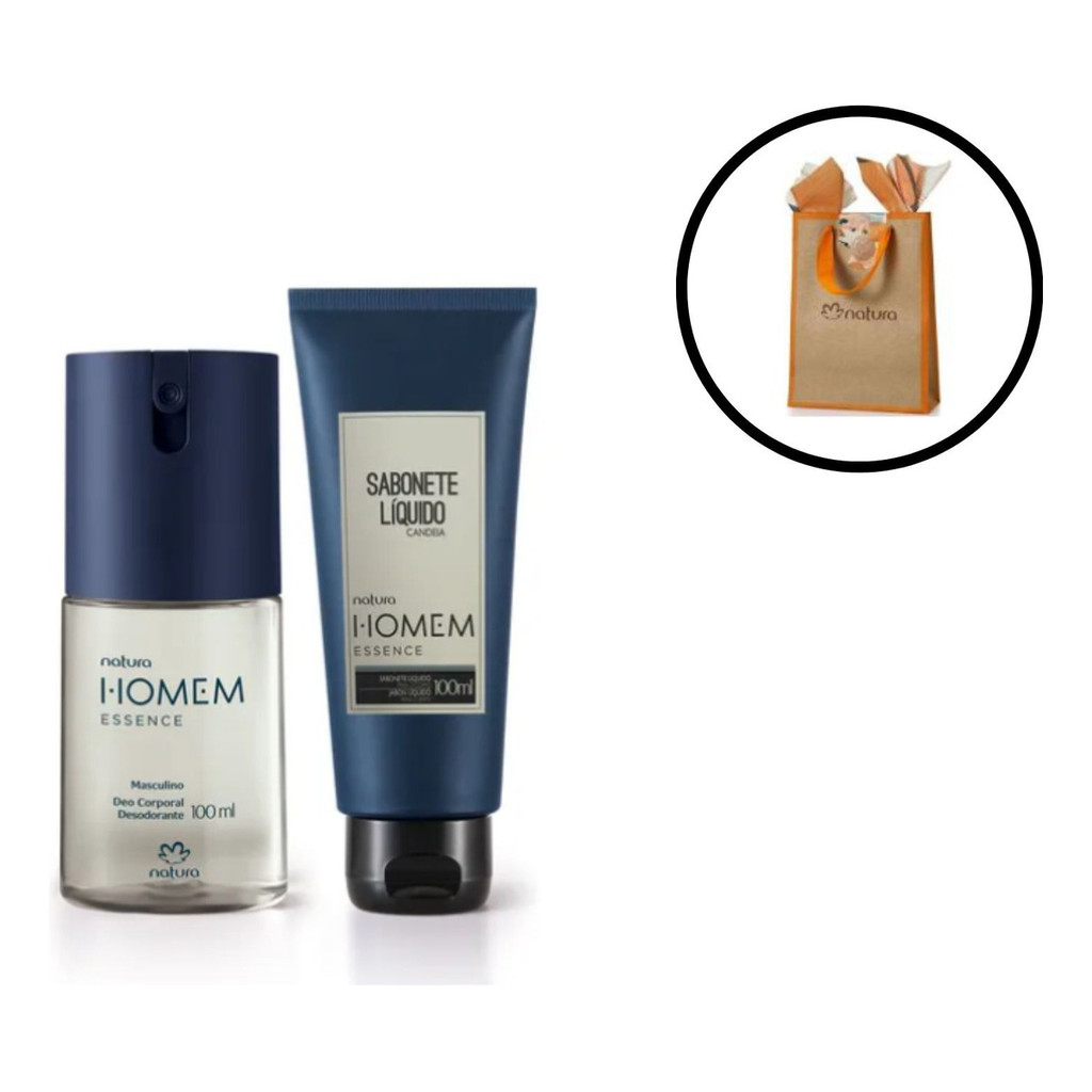 Presente Natura Homem Essence + Sacola Dia Dos Pais, Dia Dos Namorados, Mimo Perfeito