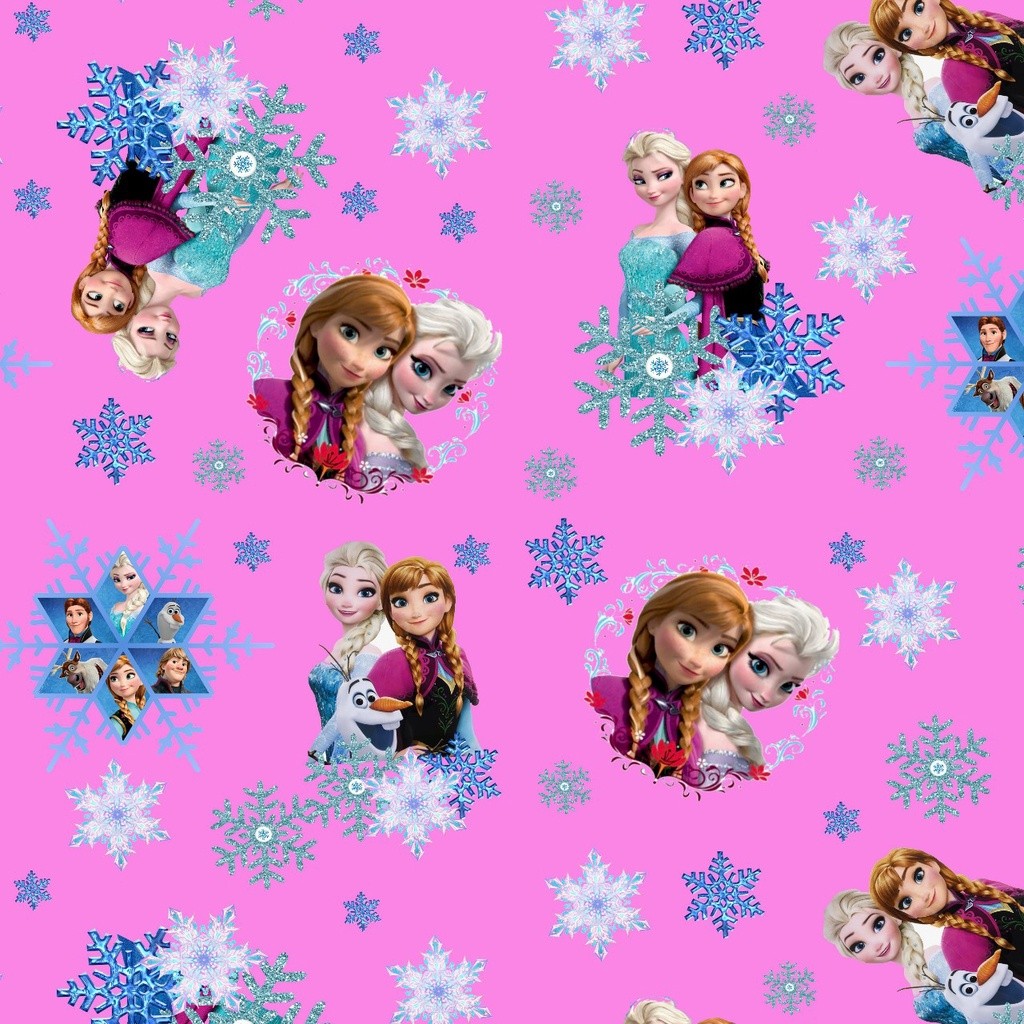 Tecido TRICOLINE MISTA Estampa Digital - Frozen 6 rosa em Oferta na Shopee