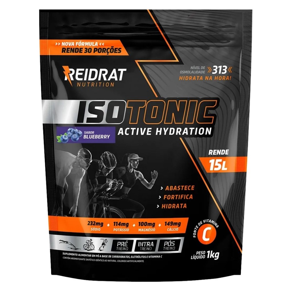 Isotônico Refil 1kg Reidrat Nutrition Blueberry em Oferta na Shopee