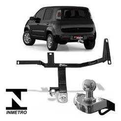 Reboque Engate Fiat Uno 2011 A 2020 Reforcel 500kg Protetor bOM