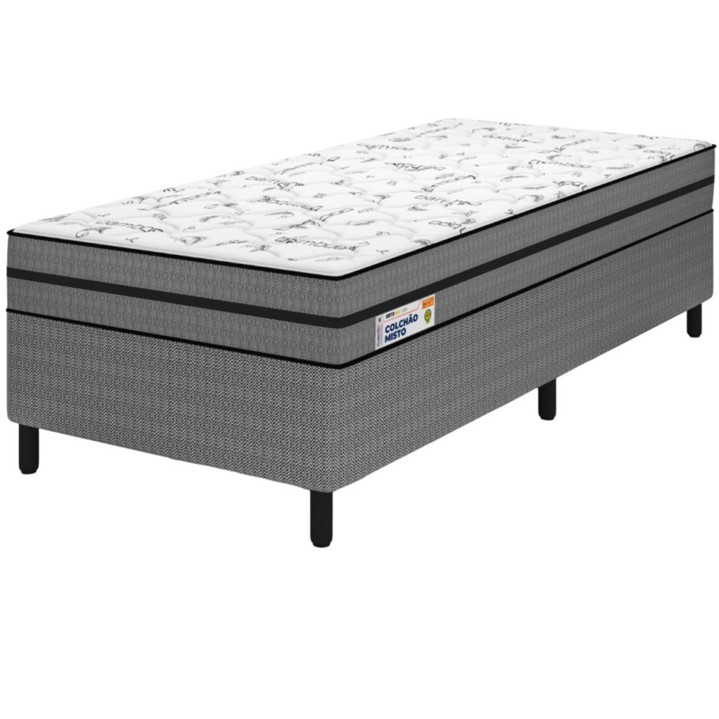 Cama Box Solteiro Ortovip D28 Plumatex