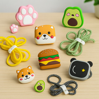 Kit de Capa Protetora Linha De Mola Cordão Enrolamento Cabo Carregador Turbo Fonte iPhone com Diversos Modelos em Oferta na Shopee