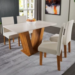 Mesa de Jantar 4 Lugares Lidia Marte - Pnr Móveis