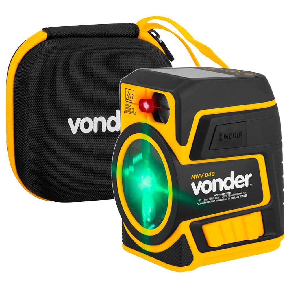 Medidor de Distância a Laser 40m Vonder com Nível Autonivelante Verde IP54 USB - Home & Living