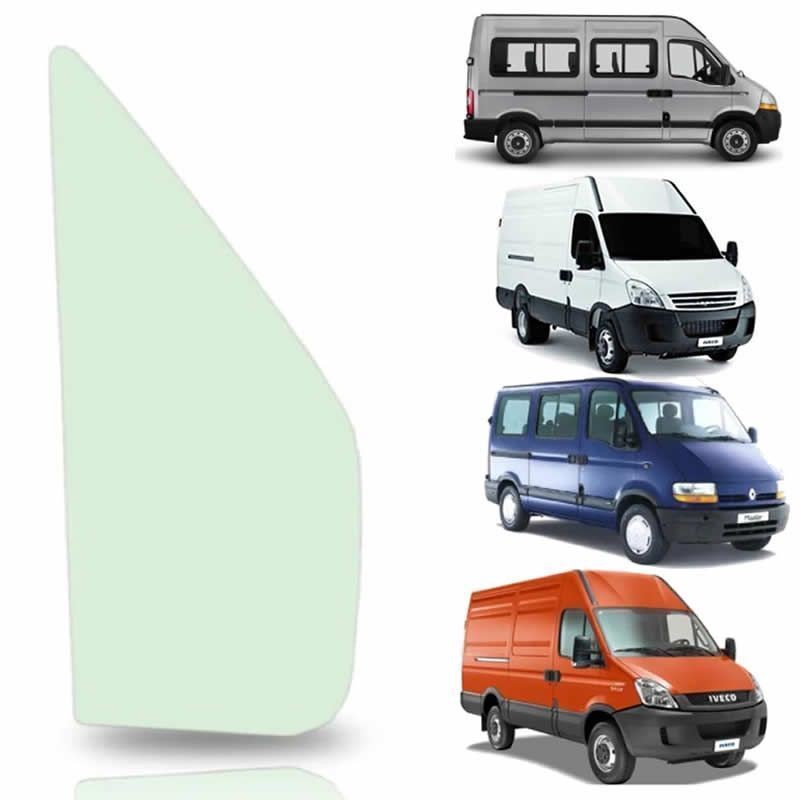 VIDRO VENTAROLA LADO DIREITO DAILY 2008 À 2013 RENAULT MASTER 2002 À 2013