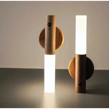 Luminária Smart Sensor de Movimento LED Lâmpada Magnética Recarregável Parede Cabeceira Portátil