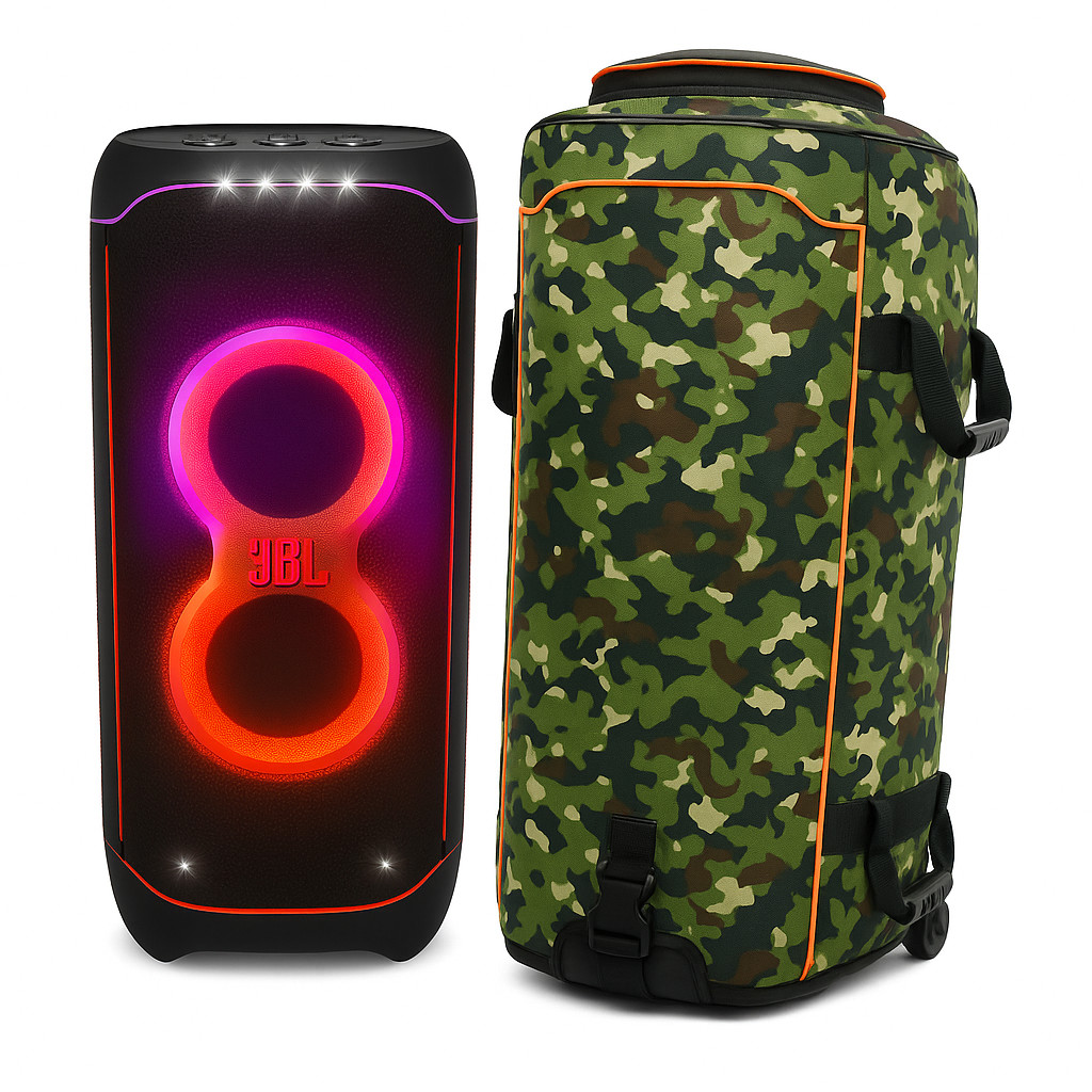 Case Bolsa Capa Jbl Partybox Ultimate Espumada Camuflada