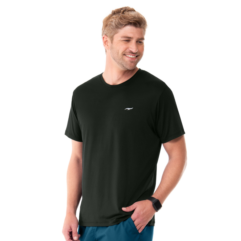 Camiseta Fitness Masculina Lisa Preta Zee Rucci