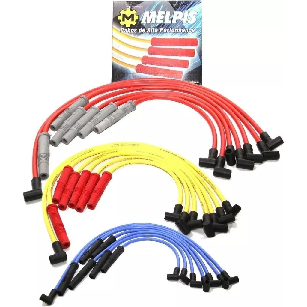 Cabo De Vela Dodge Dakota Motor V6 Silicone 10mm Azul