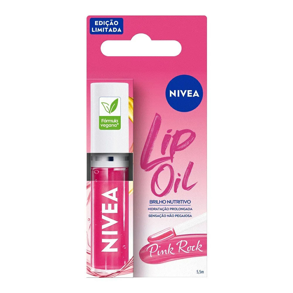 Hidratante Labial Nivea Lip Oil Pink 5,5ml - Beauty