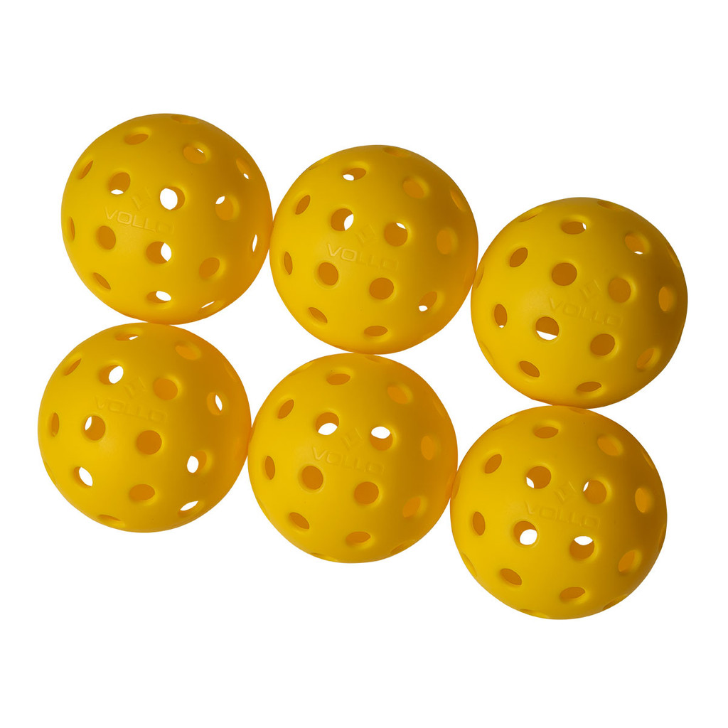 Kit 6 Bolas Pickleball 40 Furos Vollo - Sports & Outdoors