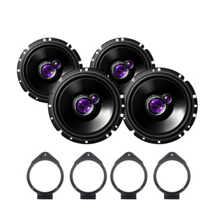 Kit Som 4 Alto Falantes 6" 4x50W RMS 4 Ohms + 4 Aros Adaptação Onix Prisma Cobalt Spin em Oferta na Shopee