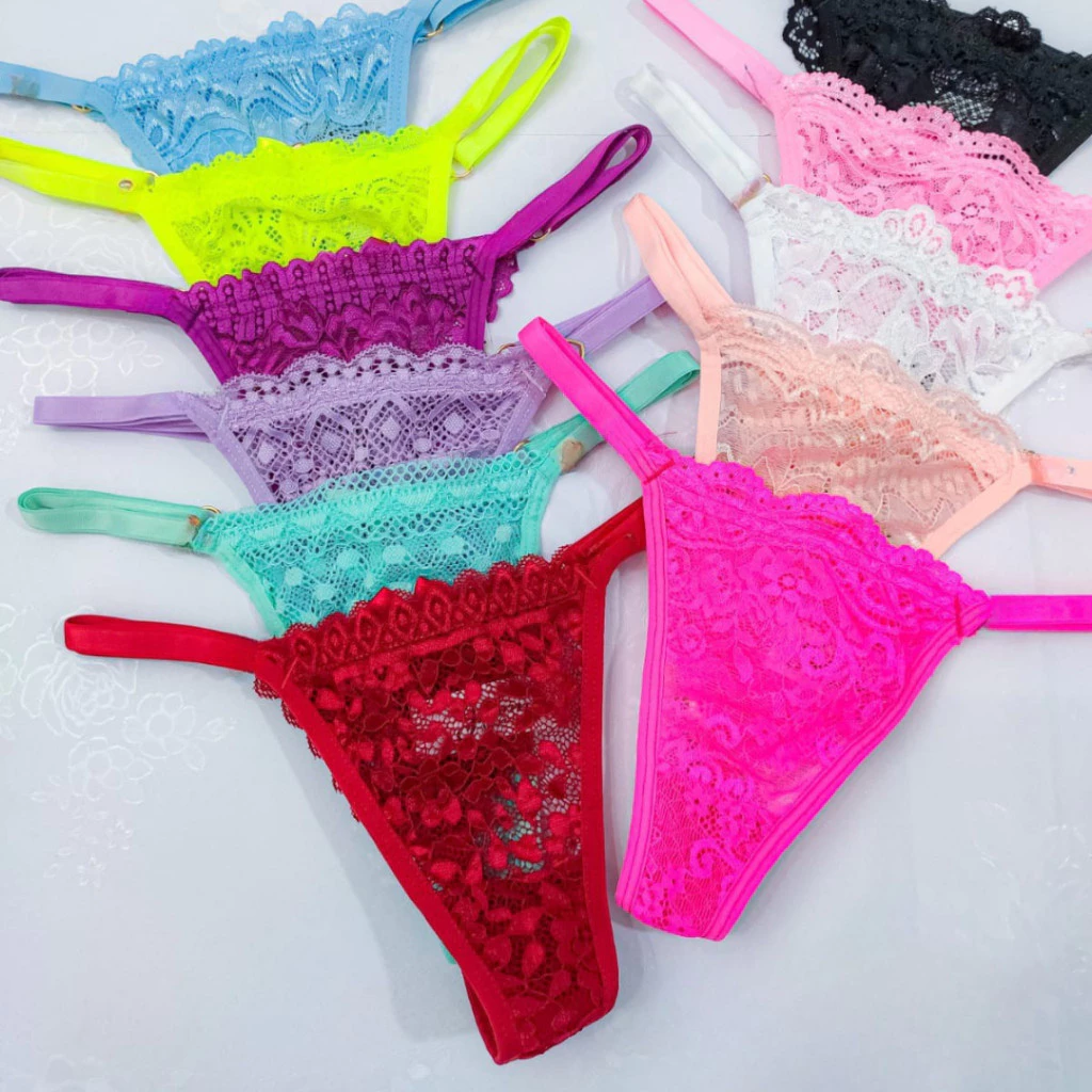 Kit de calcinha fio dental regulagem lingerie sexy — imagem 1
