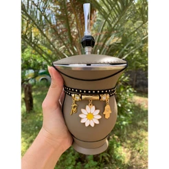 Kit Chimarrão Completo: Cuia de Porongo Revestida em Material Sintético + Bomba em Inox + Pulseira- Diversas Cores