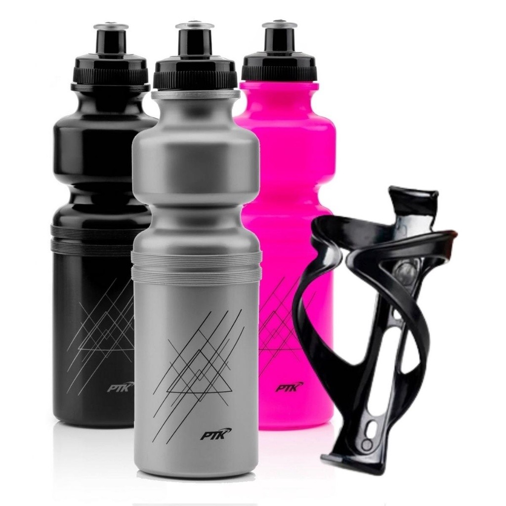 Kit Suporte Caramanhola + Garrafa de Agua 750ML Boca Larga Ciclismo em Oferta na Shopee