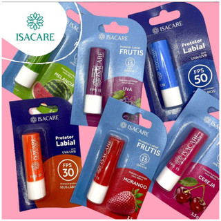 ISACARE - Kit com 2 Unidades de Protetor Labial FPS 15 3,5g - Escolha o Sabor