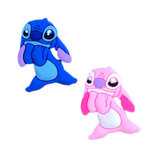 Kit 5 ou 10 Unidades - Aplique Emborrachado Personagem Stitch e Angel 7 em Oferta na Shopee