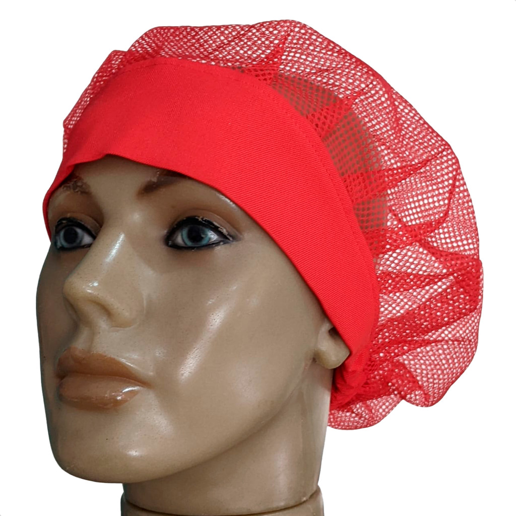 Touca de Cozinha Profissional Super Confortável de Redinha em Oferta na Shopee