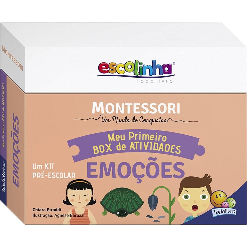 Escolinha Montessori | Meu Primeiro Box de Atividades | Emoções | Capa Dura