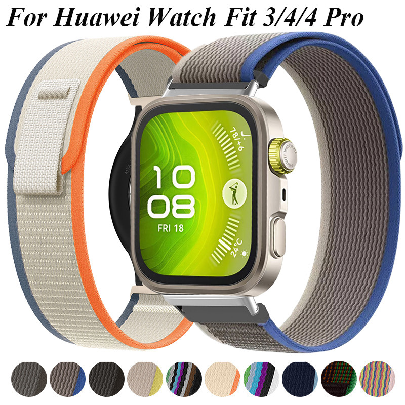 Pulseira De Nylon Para Huawei Watch Fit 4 pro/4/3/2 Esportiva Smartwatch Elástico Correas