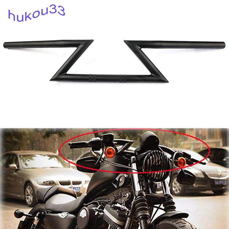 7/8 Polegada 22MM Guiador Z Barra Universal Para Sportster Dyna Chopper Cruiser XL 883 1200 Personalizado Softail Street