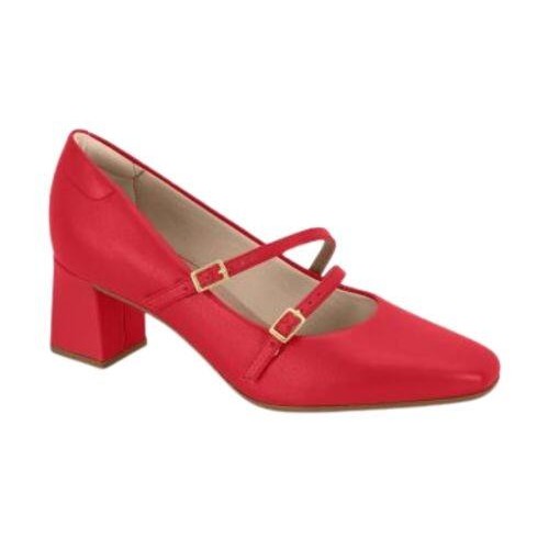 Sapato Social Feminino Beira Rio Turim Vermelho