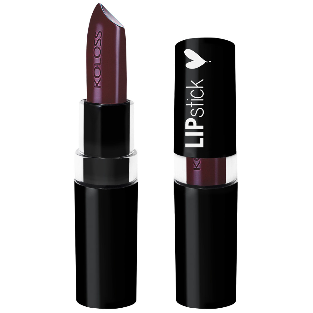 KOLOSS Batom Lipstick 130 Ameixa- Cremoso  Hidratante  Alta Pigmentação