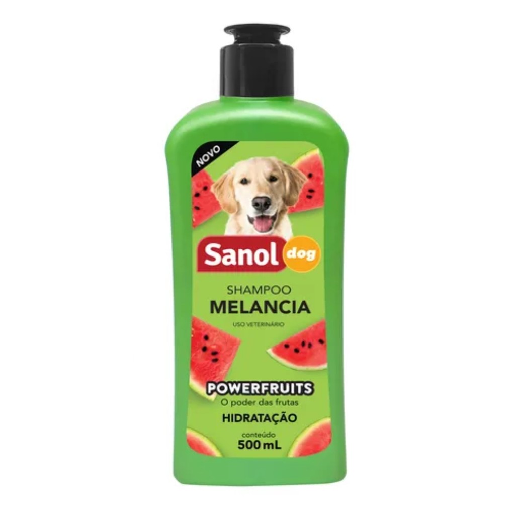 Shampoo Melancia Higiene Hidratação Cães Sanol Dog 500ml - Pets