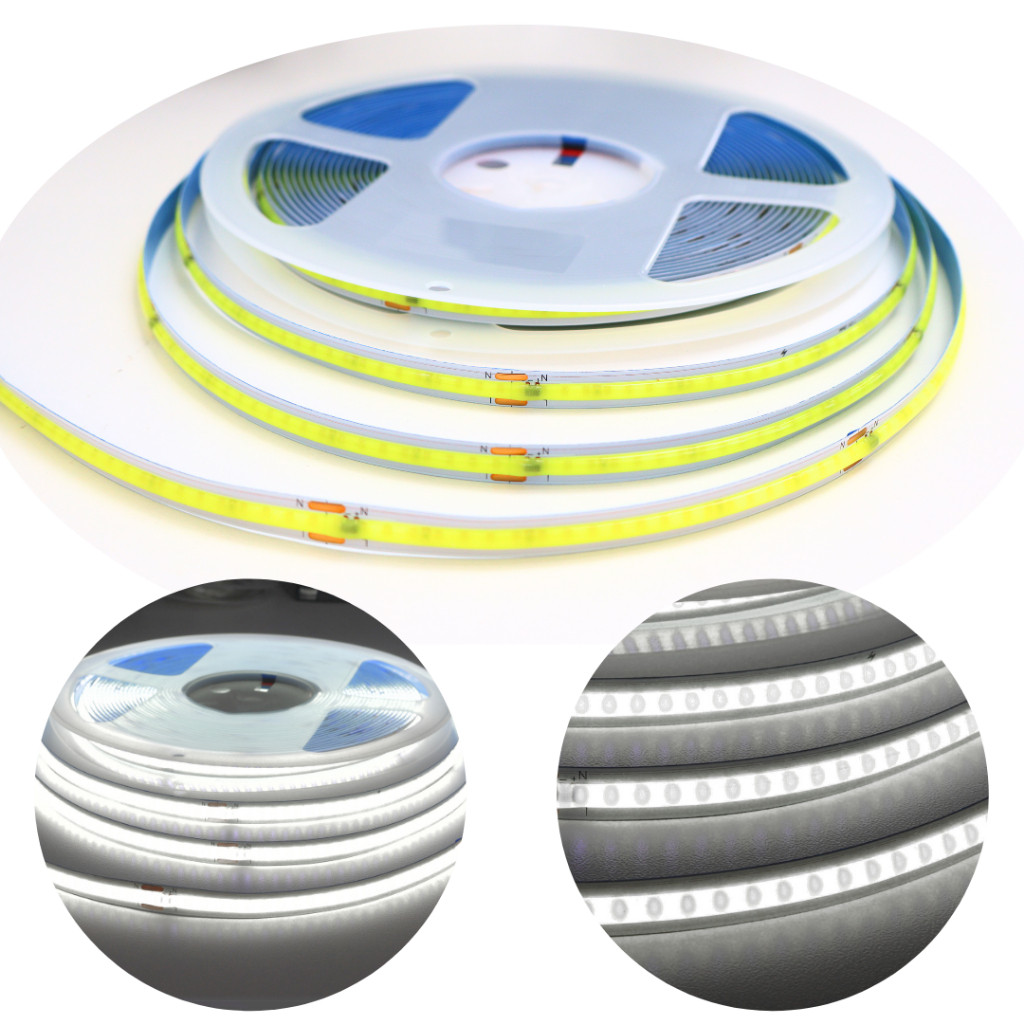 Fita Led Cob 288led/m 110v ou 220v Direta Energia Para Perfil Não Usa FONTE Perf