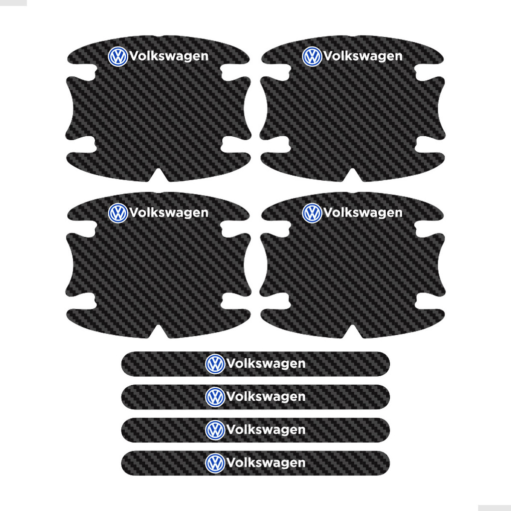 Adesivo Protetor De Maçaneta Para Linha Volkswagen Carbono em Oferta na Shopee